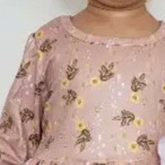 Foxy & Squirrely Long Sleeve Cotton Blend Dress - Picture 3 of 4